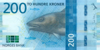 200 крон Норвегии 2016 года р55
