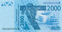 2000 франков Сенегала 2003-2023 года р716К