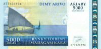 5000 ариари Мадагаскара 2007-2015 года p91