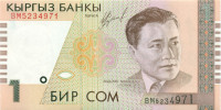 1 сом Киргизии 1999 года р15