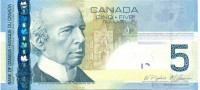 5 долларов Канады 2006-2011 года p101A